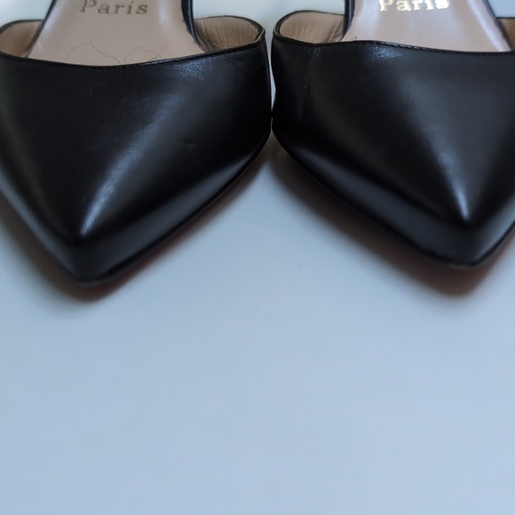 Christian Louboutin Black Slingback Heels - Picture 6 of 6